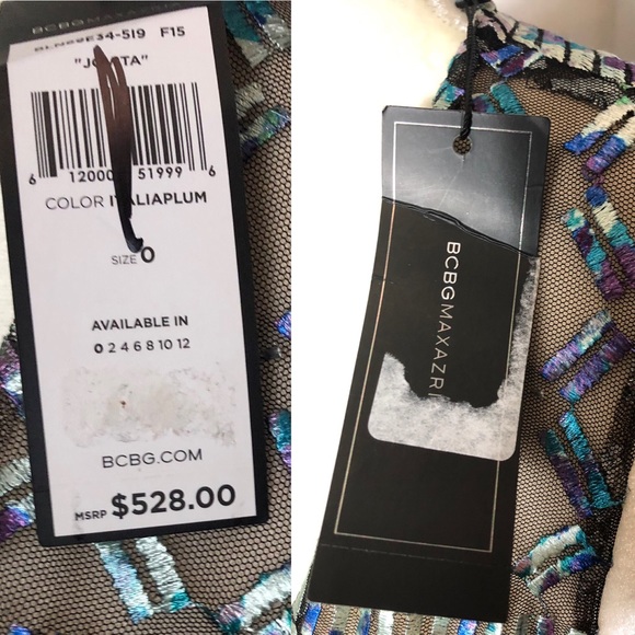 NWT BCBG Holographic Dress - Picture 6 of 7